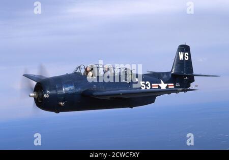 WWII Grumman TBM Avenger Torpedo Bomber Stock Photo