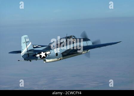 WWII Grumman TBM Avenger Torpedo Bomber Stock Photo