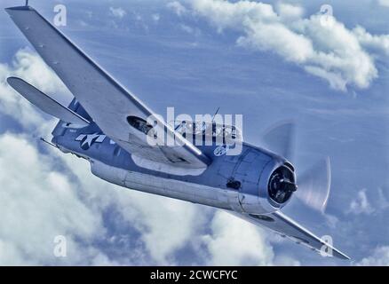 WWII Grumman TBM Avenger Torpedo Bomber Stock Photo