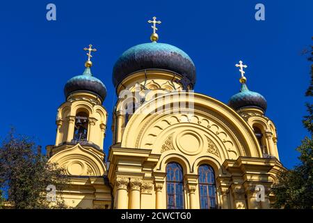 Metropolitan Cathedral of Saint Mary Magdalene (Katedra Metropolitalna Św. Marii Magdaleny) in Praga District of Warsaw, Poland Stock Photo