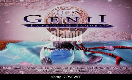 Genji Dawn of the Samurai Sony Playstation 2 Game