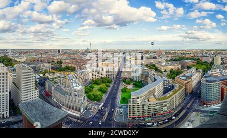 panoramic view at central berlin, germany Stock Photo