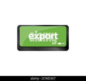 export word on computer keyboard key button Stock Photo