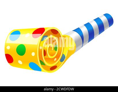 Party Horn Blower Stock Vector