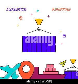 Unloading icon vector, filled flat sign, solid pictogram isolated on ...