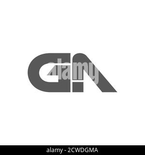 letter ga simple geometric arrow logo vector Stock Vector