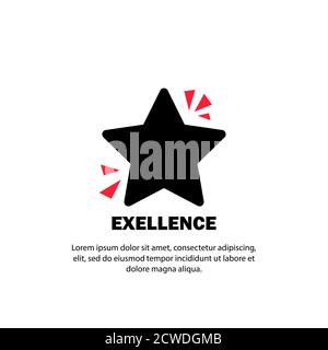 Excellence icon. Good goob concept. Vector on isolated white background. EPS 10 Stock Vector