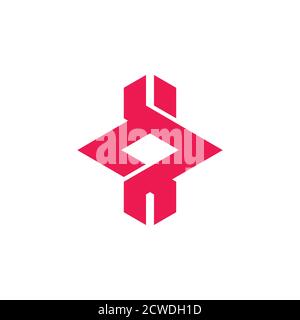 linked arrow colorful logo vector Stock Vector