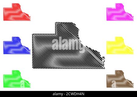 Jackson County (Iowa) outline map set Stock Vector Image & Art - Alamy