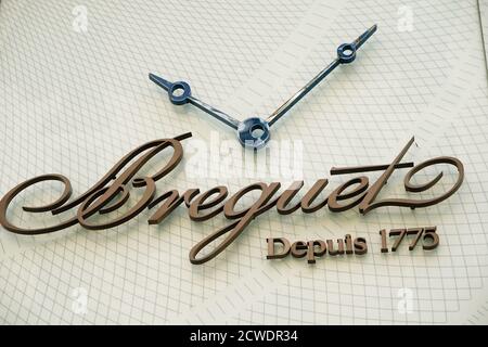 Breguet logo seen one at one of their branches Stock Photo Alamy