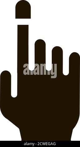 Finger Thimble Icon Vector Glyph Illustration Stock Vector