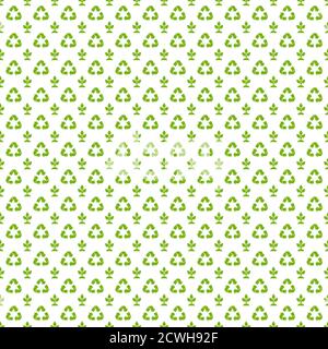 Recycle ecology Seamless pattern. Flat vector illustration. Stock Vector