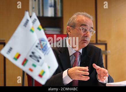 Jean Paul Gillet General Director Of The West Africa Stock Exchange Speaks During An Interview With Reuters In Abidjan January 4 2012 The West Africa Regional Bourse Is Eyeing At Least Four Listings