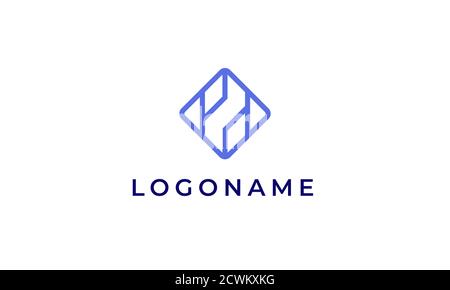 Geometry logo template for a tech company Stock Vector