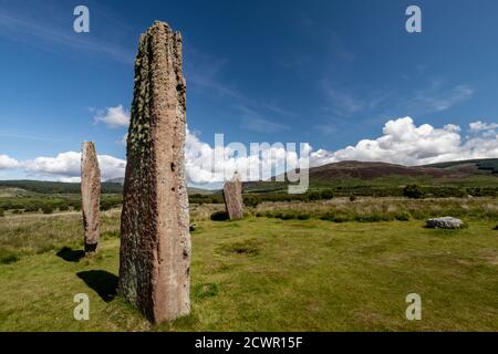 Machrie Moor Standing Stones, Isle of Arran, Scotland, Uk