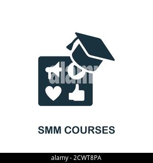 Smm Courses icon. Simple element from online course collection. Creative Smm Courses icon for web design, templates, infographics and more Stock Vector
