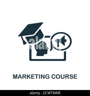 Marketing Course icon. Simple element from online course collection. Creative Marketing Course icon for web design, templates, infographics and more Stock Vector