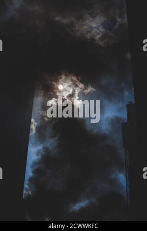 Fire destroying Kuala Lumpur Stock Photo