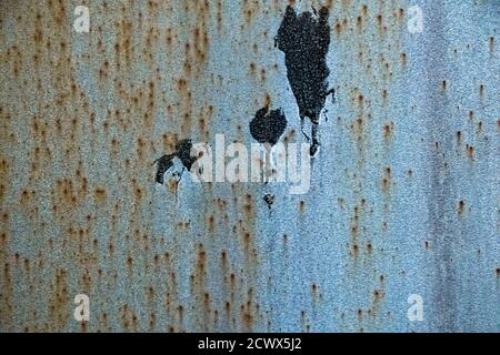 old rusty metal texture abstraction Top view. Stock Photo