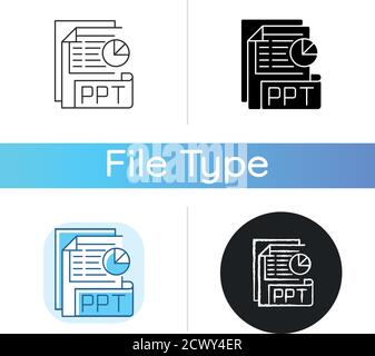 PPT file icon Stock Vector