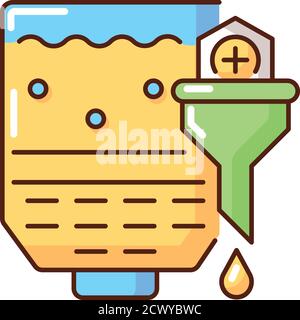 Mashing RGB color icon Stock Vector