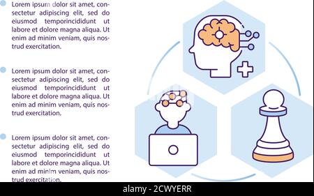 Neurotherapy concept icon with text Stock Vector