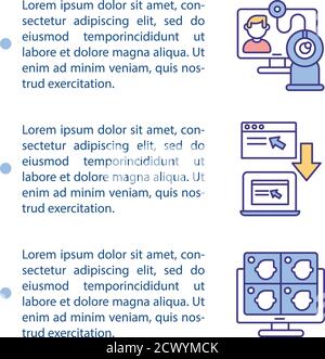 Screen sharing software concept icon with text Stock Vector