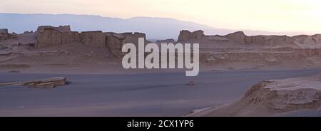 The Kaluts region of the Lut desert. The hottest place on earth. Iran Stock Photo