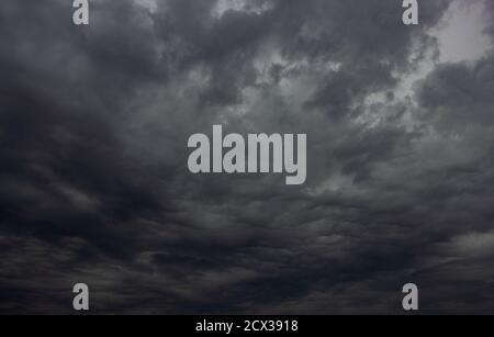 The big powerful storm clouds before a thunder-storm Stock Photo