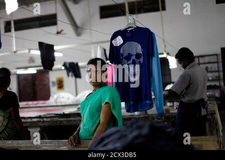 T shirt factory india hi-res stock photography and images - Alamy