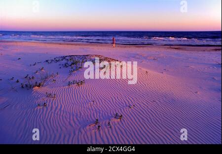 USA, Deep south, Southern, Alabama, Gulf Coast, Fort Morgan, beach, Stock Photo