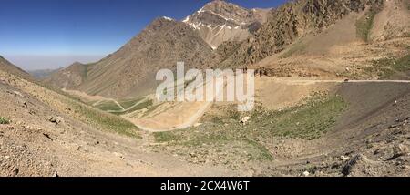 Panoramic image of part of the Dana Massif,  Zagros mountains, Iran. Stock Photo