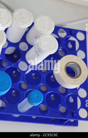 Laboratory basic tools and lateral flow Stock Photo