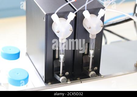 Laboratory basic tools and lateral flow Stock Photo