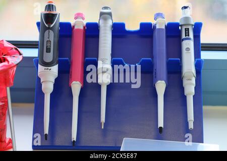 Laboratory basic tools and lateral flow Stock Photo