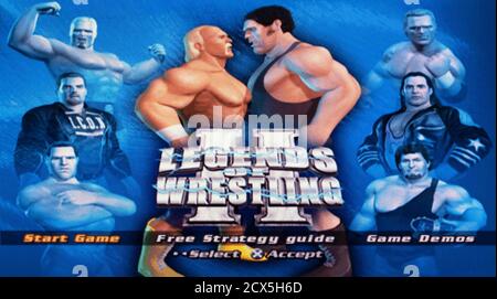 Legends of Wrestling - Sony Playstation 2 PS2 - Editorial use only