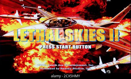 Jeu Lethal Skies II Pour PlayStation 2 (PS2) - Version Française Complète, En Très Bon état