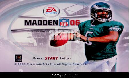 Madden NFL 06 - Sony Playstation 2 PS2 - Editorial use only Stock Photo