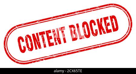 blocked stamp. rounded grunge sign on white background Stock Vector ...
