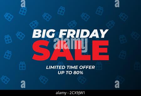 Black Friday sale inscription design template.Vector illustration . Black Friday background with gift boxes. Stock Vector