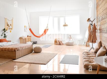 Hammock in living discount room