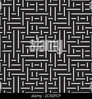 Seamless pattern with horizontal and vertical white segments Stock Vector