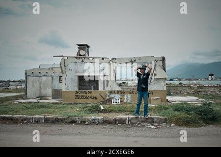 Banda Aceh, Aceh, Indonesia - September 18, 2005: Banda Aceh City view after earthquake and tsunami Indian Ocean Destroyed Aceh Province Indonesia in Stock Photo