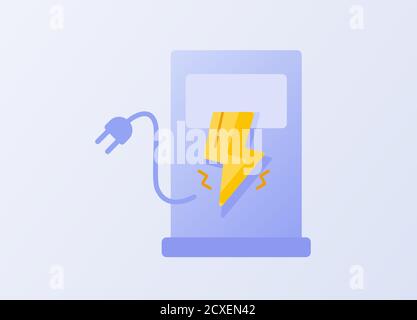 electrical fuel pump icon sign or symbol with modern flat style Stock Vector