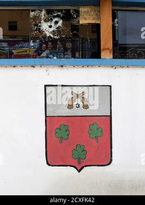 A Police Booth Riddled With Bullet Holes Is Seen At Del Castilho Neighborhood In Rio De Janeiro November 23 2010 Authorities In Rio De Janeiro Struggled On Tuesday To Control A Third
