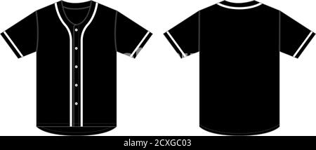 Jersey shortsleeve shirt (baseball uniform shirt) template vector  illustration / gray Stock Vector Image & Art - Alamy