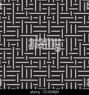 Seamless pattern with horizontal and vertical white segments Stock Vector