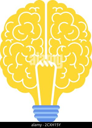 Brainstorming icons. Two heads, one brain. Creative technique for generating ideas, new solutions. Strategy, management and marketing. Business Stock Vector