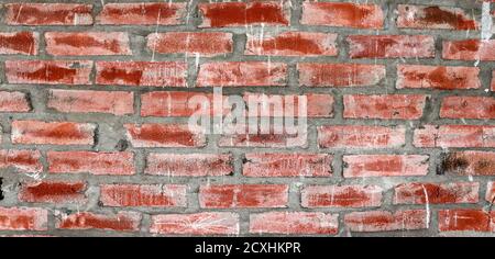 Old brick wall background. Abstract scratched wall texture Stock Photo