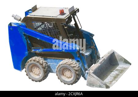 excavator or bulldozer isolated on white background Stock Photo
